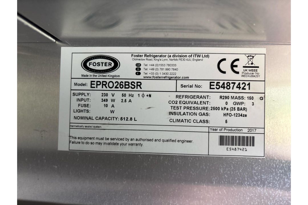 Foster EPro26BsR Fridge - Image 6 of 6