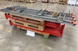 Pallet Racking – Blue Upright Frames, Orange Beams & Galvanised Metal Frames (Mixed Lot)