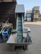 Inclined Belt Conveyor with Integral Metal Detector