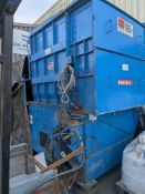 Fercell Plastics Shredder/Granulator with Master Magnets Drum Magnet