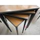Set Of 4 Tables Wooden Top Table With Metal Legs - Image 2 of 2