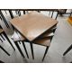 Set Of 4 Tables Wooden Top Table With Metal Legs - Image 1 of 2