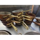 Selection of Copper Pans / Bowls / Lids
