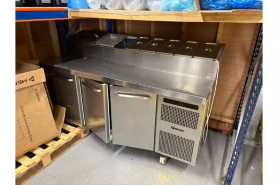 Gram 3 Door Pizza Preparation Refrigerated Counter - No Reserve - Image 2 of 4