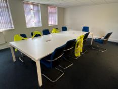 Board Room Table With 11 Chairs