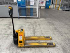 Yellow 1500kg Electric Pallet Truck