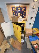 Yellow Steel Flammable Materials Storage Cabinet – COSHH Compliant, No Reserve