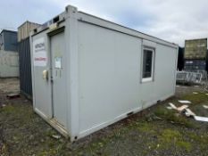 20ft Security Entrance turnstile cabin based on CTX Containex cabin