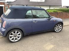 MINI Cooper Convertible 1.6 Petrol – Blue, 61,400 Miles, MOT'd to Dec 2026