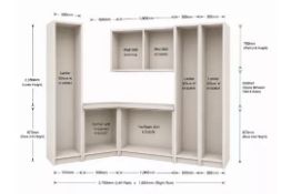 Type 8 Carcass Pack — L-Shaped Kitchen, Comprising of 7 units