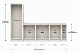 Simple Kitchen Carcass Pack — Comprising of 5 units