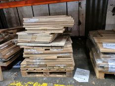 Pallet Of Assorted Oak Shaker Carcase Components & White Gloss Panels