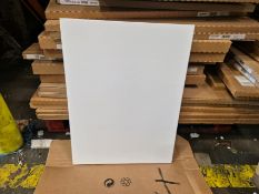 Pallet Of Assorted White Gloss Doors & Panels, Plus Green Base Corner Post