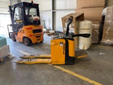 Hyundai 20EPR Ride On Pallet Truck – H145cm x W75cm x D245cm