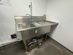 Stainless Steel Triple Basin Sink Unit – Untested