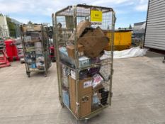 Cage Of Assorted Home Goods
