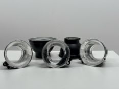 Assorted Studio Light Reflector Bowls With Mounting Clips x5 To Include Two Sizes