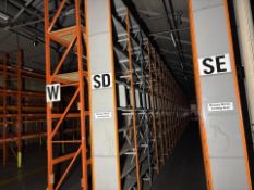 41 Bays Of Metal Shelving To include 42 frames and 365 Shelves