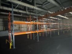 12 Bays Of Back To Back Boltless Pallet Racking Made of 14 Frames and 50 Beams