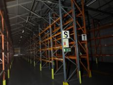 30 Bays Of Back To Back Dexion Boltless Racking To Include 33 Frames and 240 Beams