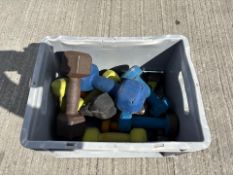 Box Of Assorted Dumbbells