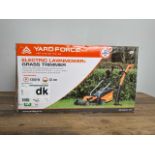 Yardforce EM U32 & ET U24 Lawnmower And Strimmer Set