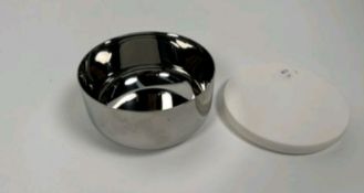 Tf Silver Storage Bowl With Marble Lid