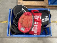 Box Of Assorted Boxing Gloves And Pads