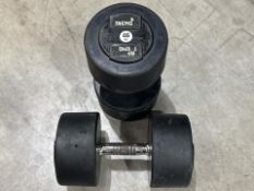 Hammer Strength 46kg Dumbbells x2