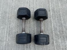 Pair Of 10kg Ziva Dumbbells