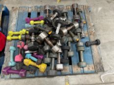 Pallet Of Assorted Dumbbells