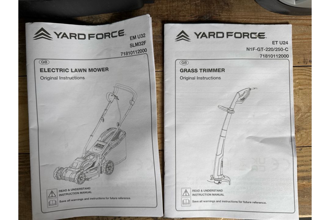 Yardforce EM U32 & ET U24 Lawnmower And Strimmer Set - Image 13 of 13