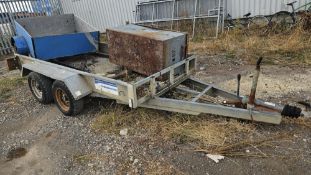 Indespension Galvanized Tandem-Axle Flatbed Trailer