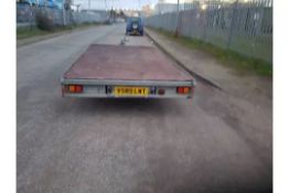 Indespension 12ft Twin Axle Braked Flatbed Trailer