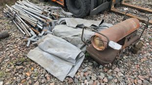 Portable Steel Frame Garage & Garage Equipment Job Lot