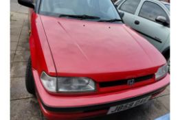 1991 Honda Concerto 1.6 Petrol Automatic Starts & Drives 74,665 Miles, MOT to 6th July 2027