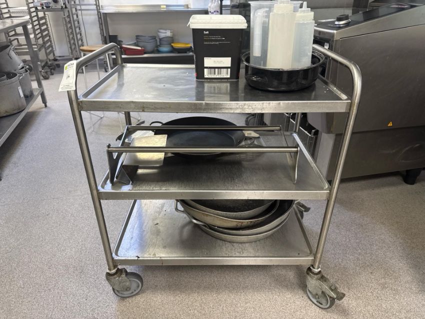 Stack Service Trolley Stainless Steel Trolley