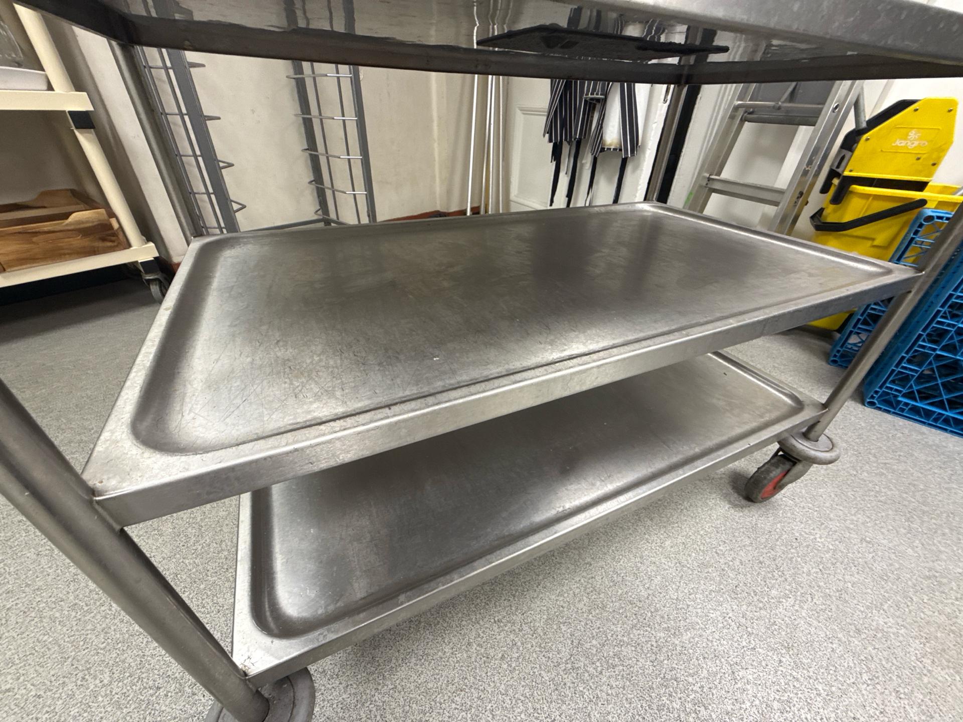 Stack Service Trolley Stainless Steel Utility Trolley