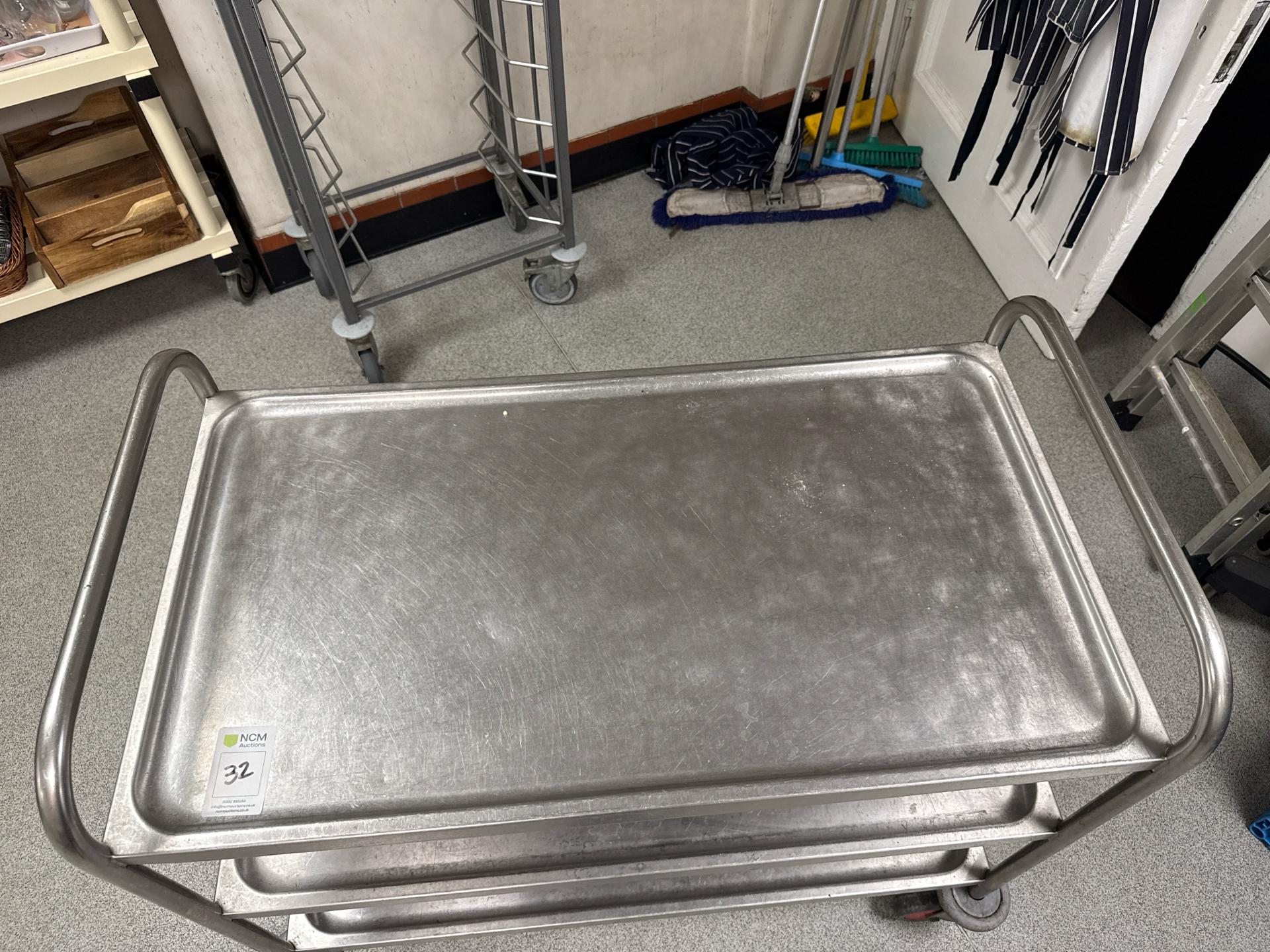 Stack Service Trolley Stainless Steel Utility Trolley