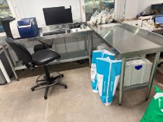 Pair Of Stainless Steel Work Benches - No Reserve