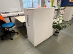 White Locking File Cabinet - No Reserve