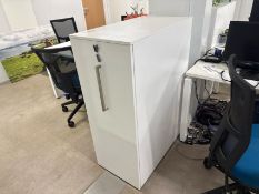 White Locking File Cabinet - No Reserve