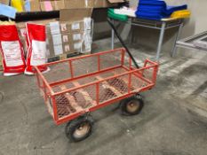 Red Metal Trolley - No Reserve