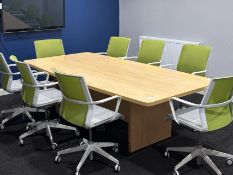Conference Table And 8x Chairs - No Reserve