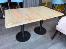 2 x Rectangular Restaurant Tables, No Reserve