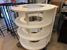 2 x Semicircular Shelving Display Units, No Reserve