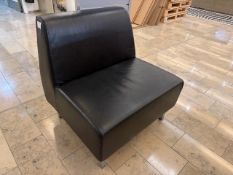 6 x Black Leatherette Modular Seats, No Reserve