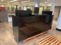 Large Gloss Black Premium Shop Counter with 2 Till Points, No Reserve