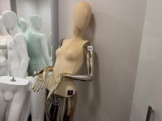 3 x Assorted Mannequins, 2 x White Bonita and 1 x Heritage Genesis Mannequins, No Reserve