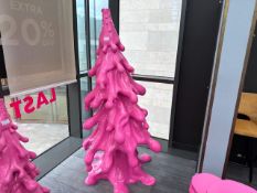 6ft Pink Abstract Christmas Tree, No Reserve